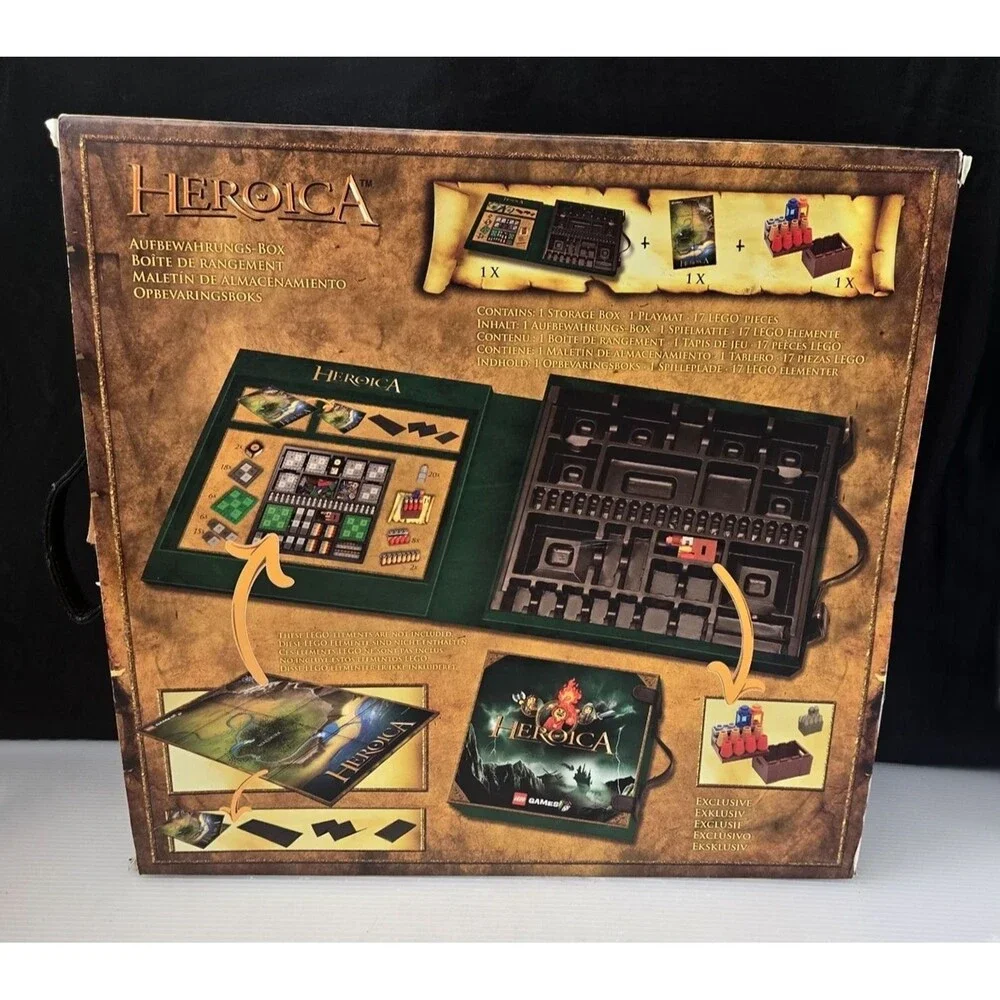LEGO Games Heroica Ltd Edition Storage Case & Playmat Set #853358 NEW Open Box